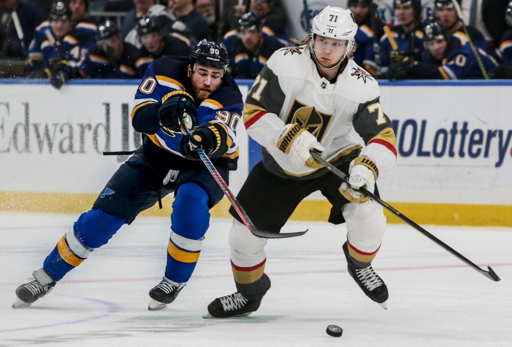 St. Louis Blues battle Las Vegas Golden Knights